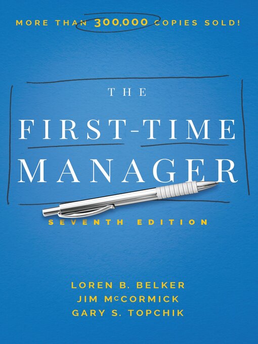 Title details for The First-Time Manager by Jim McCormick - Wait list